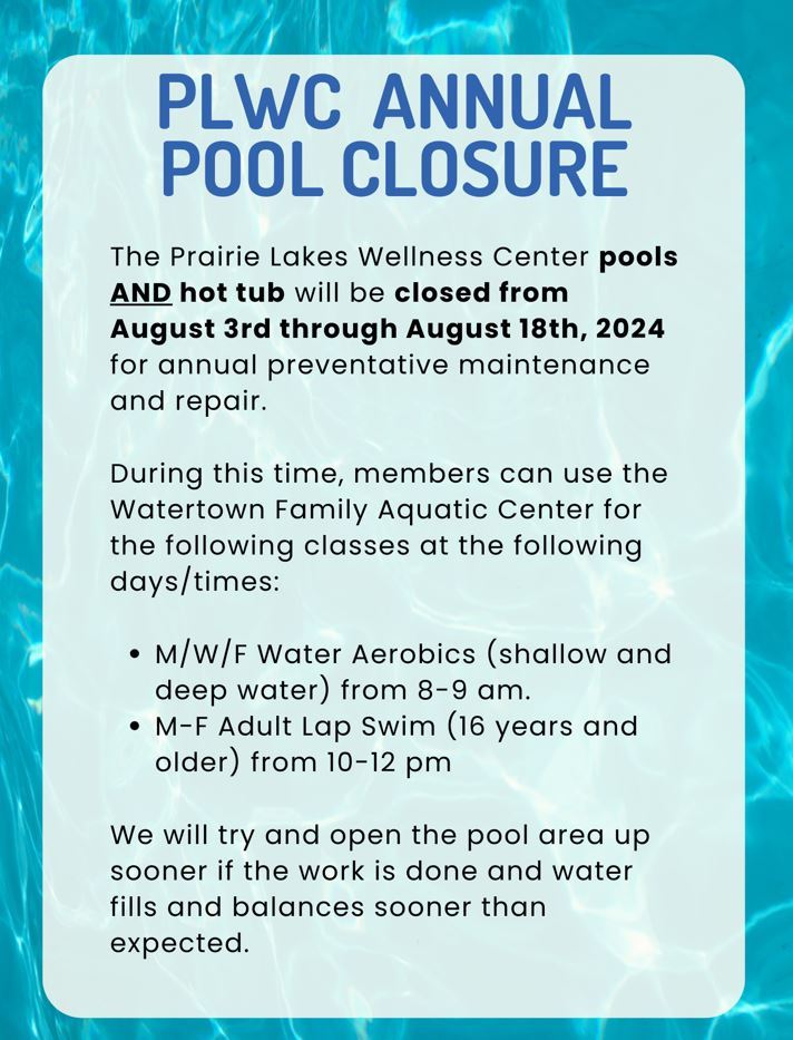Pool Closed August 2024