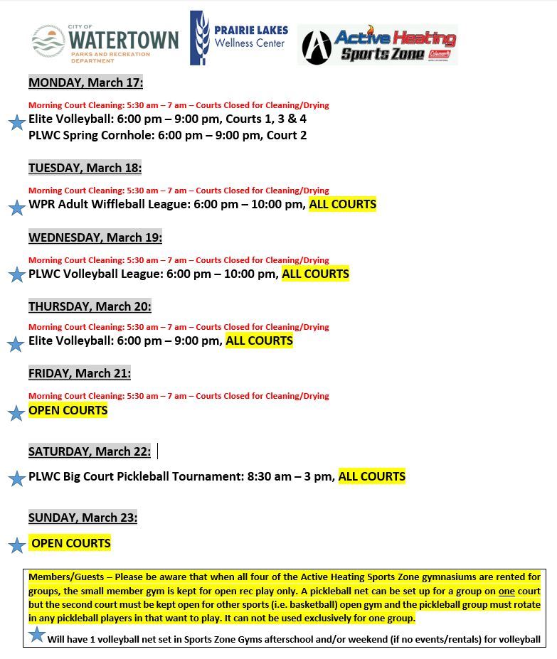 SZ Schedule Mar 17 2025