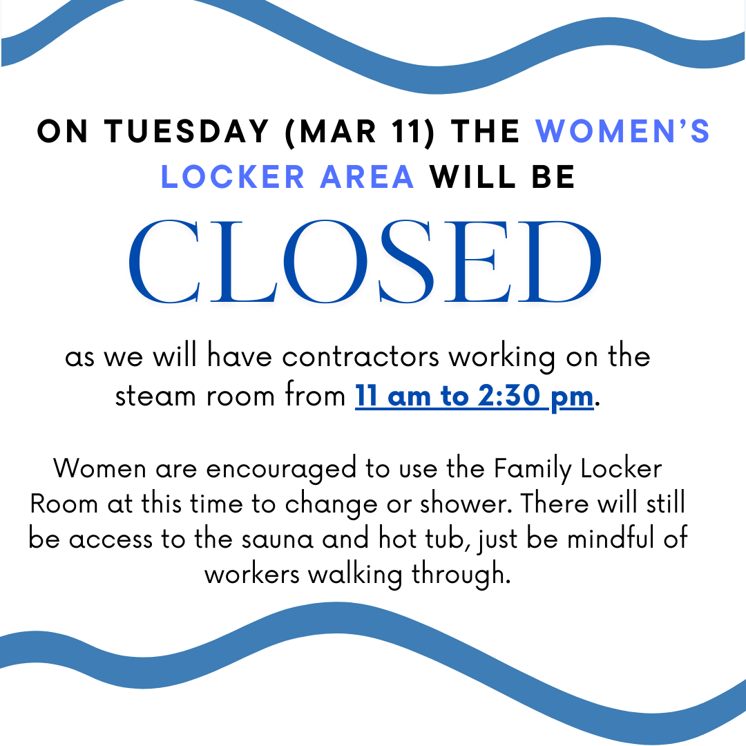 Womens Locker Room Closed for Construction Post