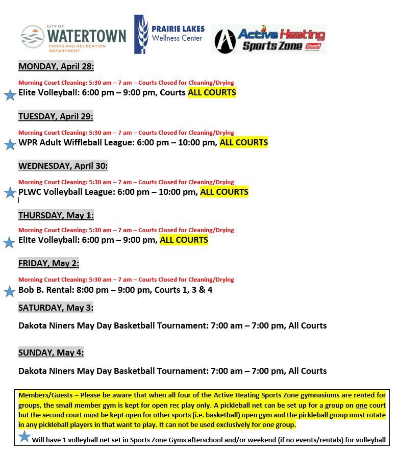 SZ Schedule Apr 28 2025