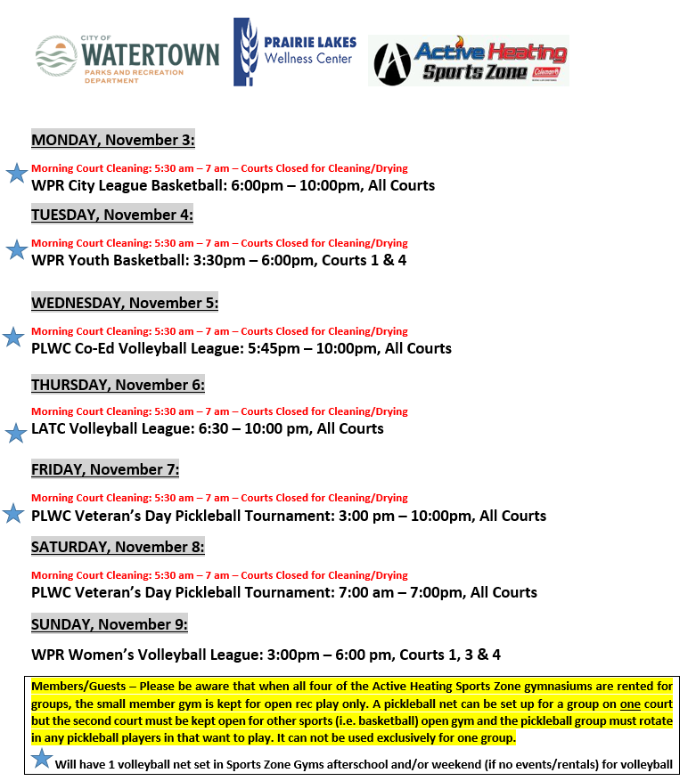 SZ Gym Calendar Nov 3 2025