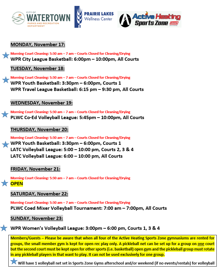 SZ Schedule Nov 17 2025